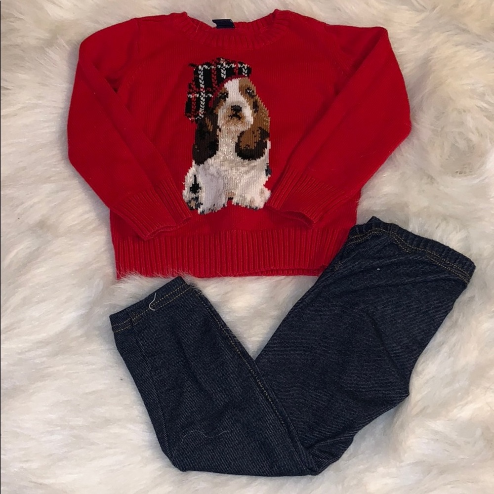 Toddler girls sweater and leggings set Baby Gap
